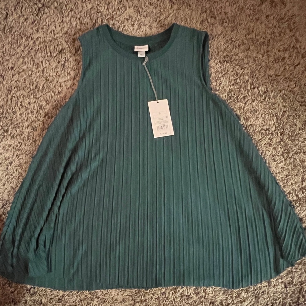 Turquoise Textured Tank Top